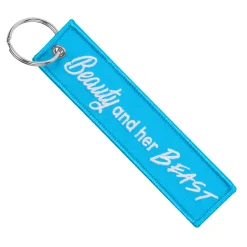 Beauty And Her Beast - Blue Motorcycle Keychain^Moto Loot Best