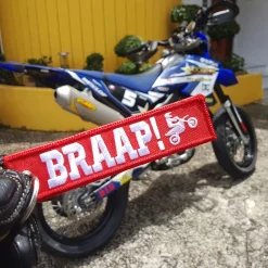 Braap! - Red Motorcycle Keychain^Moto Loot New