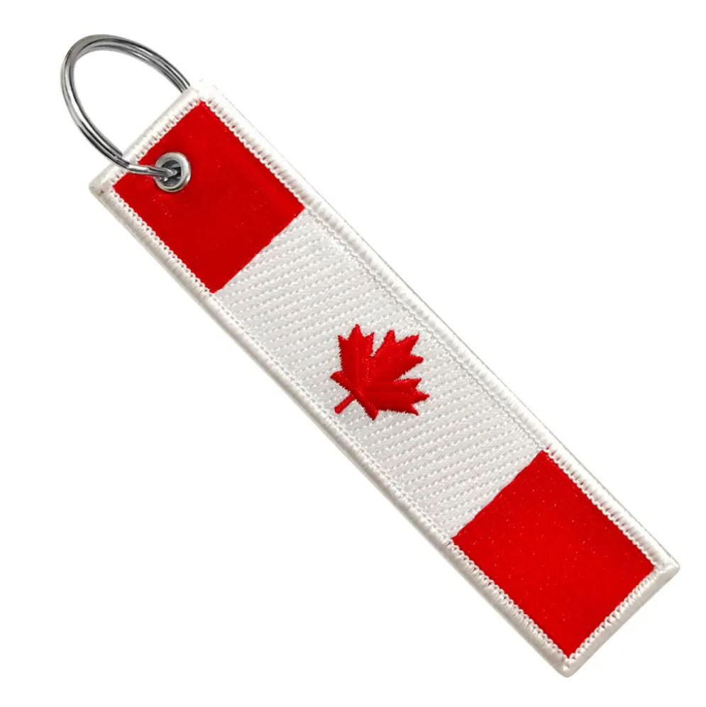 Canada Flag - Motorcycle Keychain^Moto Loot Sale