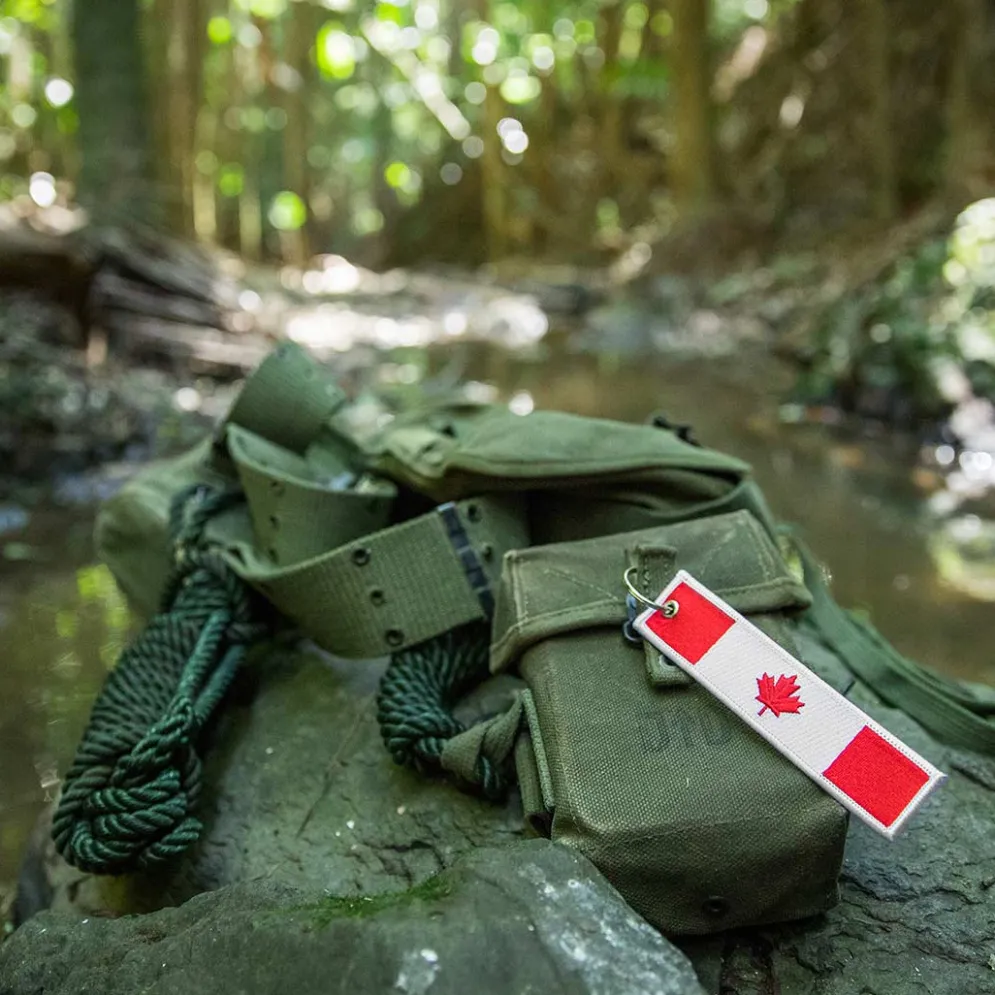 Canada Flag - Motorcycle Keychain^Moto Loot Sale