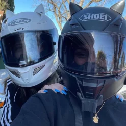 Cat Ears White - Motorcycle Helmet Accessory^Moto Loot Discount