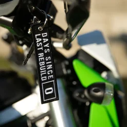 Days Since Last Rebuild - Dirt Bike Keychain^Moto Loot Clearance