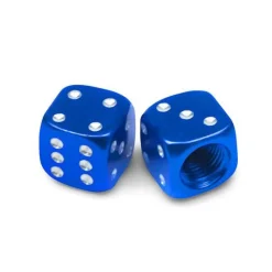 Dice Blue - Motorcycle Valve Caps^Moto Loot Best