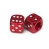 Dice Red - Motorcycle Valve Caps^Moto Loot Best
