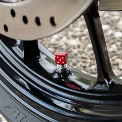Dice Red - Motorcycle Valve Caps^Moto Loot Best