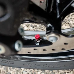 Dice Red - Motorcycle Valve Caps^Moto Loot Best