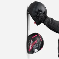 Double Motorcycle Helmet Rack by - Black^Moto Loot Sale