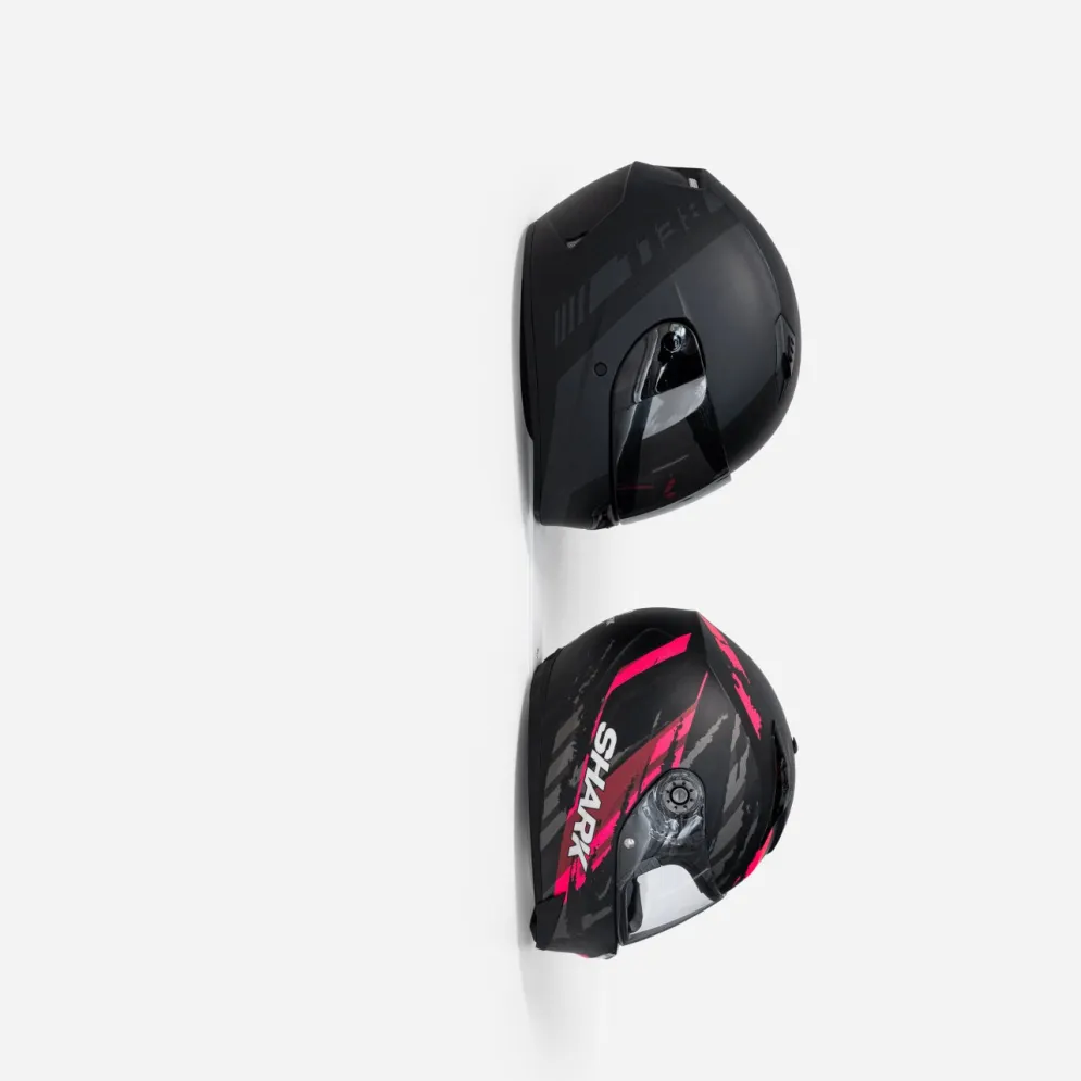 Double Motorcycle Helmet Rack by - White^Moto Loot Hot