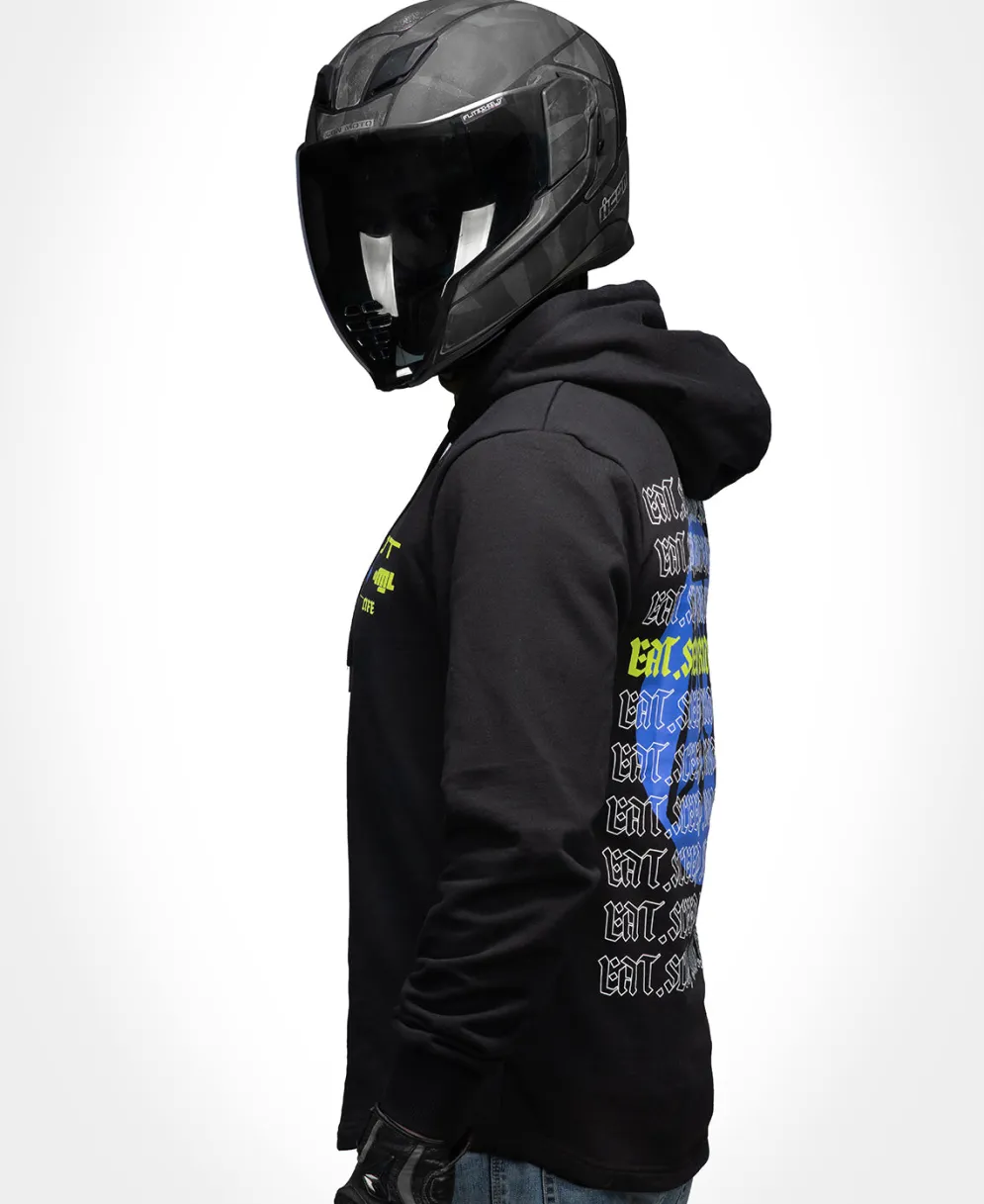 Eat Sleep Ride Repeat Scoop Pullover Hoodie^Moto Loot Hot