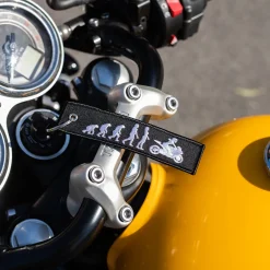 Female Rider Evolution - Motorcycle Keychain^Moto Loot Sale