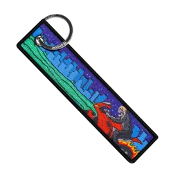 Fiery Night Rider - Motorcycle Keychain^Moto Loot Sale