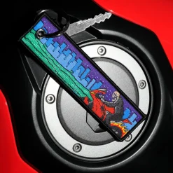 Fiery Night Rider - Motorcycle Keychain^Moto Loot Sale