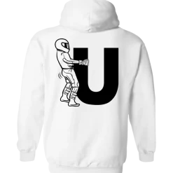 F-U Motorcyclist Hoodie (Back Design)^CustomCat Best
