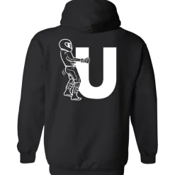 F-U Motorcyclist Hoodie (Back Design)^CustomCat Best