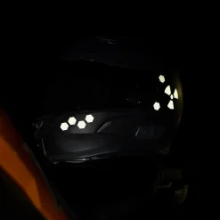 Glowrider Reflective Helmet Sticker - Hazard Edition^Moto Loot