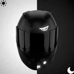Glowrider Reflective Helmet Sticker - Evil Eyes^Moto Loot Discount