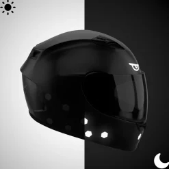 Glowrider Reflective Helmet Sticker - Evil Eyes^Moto Loot Discount