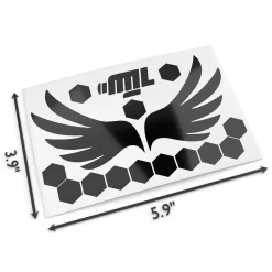 Glowrider Reflective Helmet Sticker - Wings Edition^Moto Loot Outlet