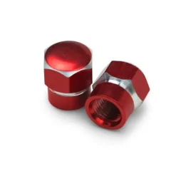 Hex Red - Motorcycle Valve Caps^Moto Loot Online