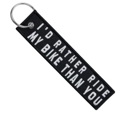 I'd Rather Ride My Bike Than You - Black Motorcycle Keychain^Moto Loot Best