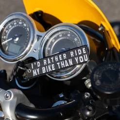 I'd Rather Ride My Bike Than You - Black Motorcycle Keychain^Moto Loot Best