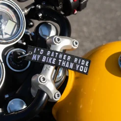 I'd Rather Ride My Bike Than You - Black Motorcycle Keychain^Moto Loot Best