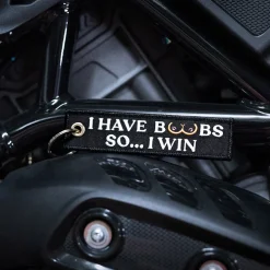 I Have Boobs So... I Win - Motorcycle Keychain^Moto Loot
