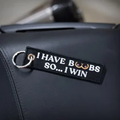 I Have Boobs So... I Win - Motorcycle Keychain^Moto Loot