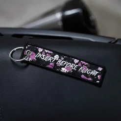 Insert Before Flight Floral - Motorcycle Keychain^Moto Loot Hot