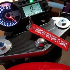 Insert Before Flight - Motorcycle Keychain^Moto Loot New