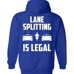 Lane Splitting is Legal Hoodie (Back Design)^CustomCat Sale