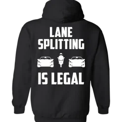 Lane Splitting is Legal Hoodie (Back Design)^CustomCat Sale