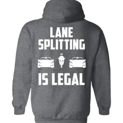 Lane Splitting is Legal Hoodie (Back Design)^CustomCat Sale