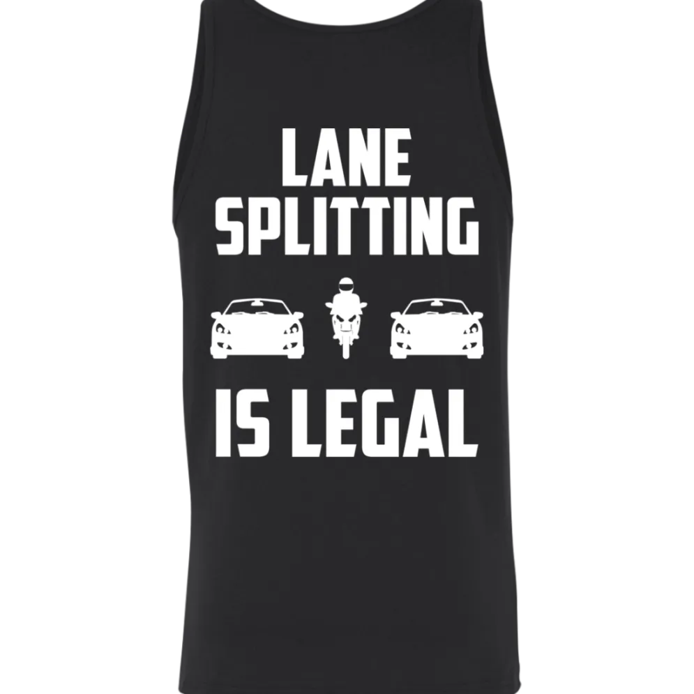 Lane Splitting Is Legal Tank Top (Back Design)^CustomCat New