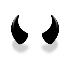 Large Horns Black - Motorcycle Helmet Accessory^Moto Loot New