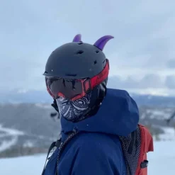 Large Horns Purple - Motorcycle Helmet Accessory^Moto Loot Sale