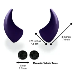 Large Horns Purple - Motorcycle Helmet Accessory^Moto Loot Sale