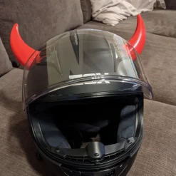 Large Horns Red - Motorcycle Helmet Accessory^Moto Loot Discount