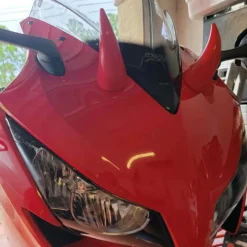 Large Horns Red - Motorcycle Helmet Accessory^Moto Loot Discount