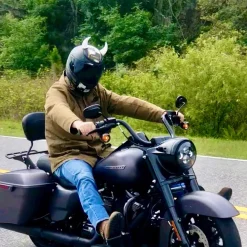 Large Horns White - Motorcycle Helmet Accessory^Moto Loot Discount
