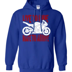 Live To Ride Hoodie^CustomCat Clearance