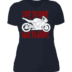 LIVE TO RIDE LADIES T-SHIRT^CustomCat Sale