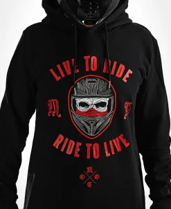 Live To Ride Scoop Pullover Hoodie^Moto Loot Best