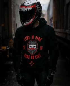 Live To Ride Scoop Pullover Hoodie^Moto Loot Best