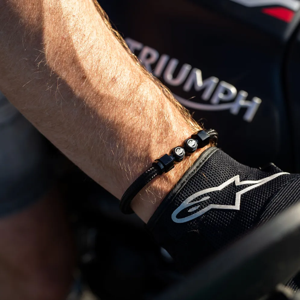 Motorcycle Brake Line Bracelet - Black^Moto Loot Discount