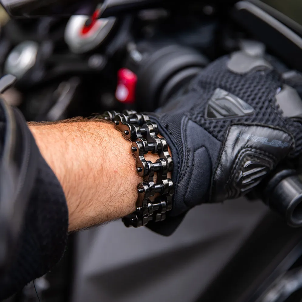 Motorcycle Chain Bracelet - Blackout^Moto Loot Hot