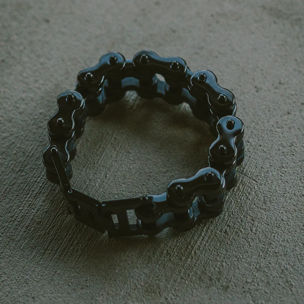 Motorcycle Chain Bracelet - Blackout^Moto Loot Hot