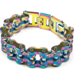 Motorcycle Chain Bracelet - Oil Slick^Moto Loot Online