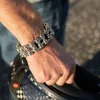 Motorcycle Chain Bracelet - Steel Finish^Moto Loot Sale