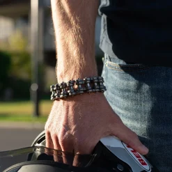 Motorcycle Chain Bracelet - Weathered Finish^Moto Loot Outlet